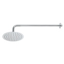 Regadera plato redondo 8' con brazo, cromo, FOSET RIVIERA R-309