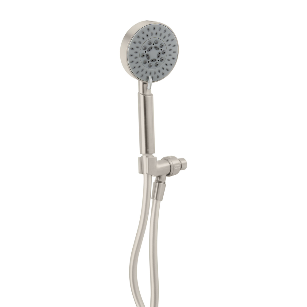 Regadera satín de teléfono 4' con soporte, FOSET ELEMENT R-012N