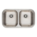 Tarja de submontar 82 x 47 x 23 cm doble tina, FOSET RIVIERA TA-822TX