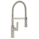 Monomando nariz flexible para fregadero, satín,FOSET RIVIERA RIM-84N