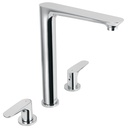 Mezcladora cuello alto para fregadero, cromo, FOSET RIVIERA RIM-81