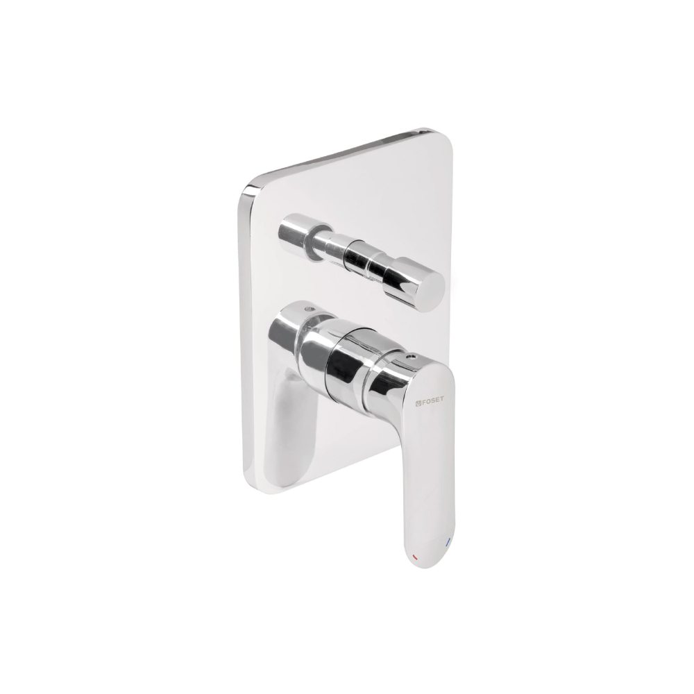 Monomando para regadera con desviador, cromo, RIVIERA RIM-72