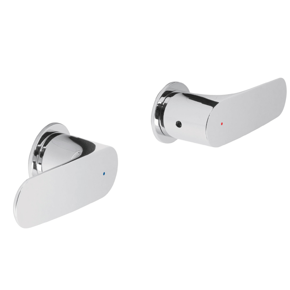 Juego manerales palanca para regadera, cromo, RIVIERA RIM-61