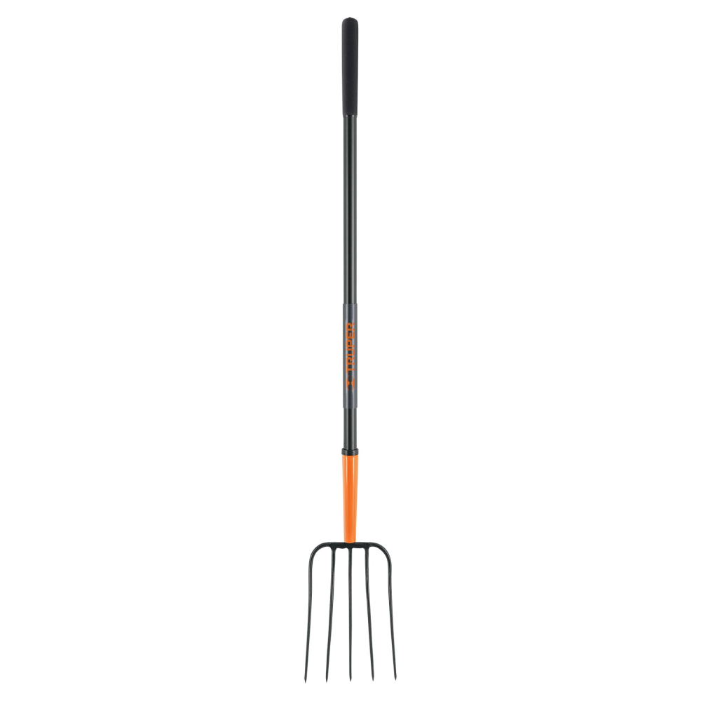 Bieldo para paja, 5 dientes, mango largo de acero 48' TRUPER BPJ-5M