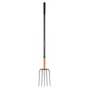 Bieldo para paja, 5 dientes, mango largo de acero 48' TRUPER BPJ-5M