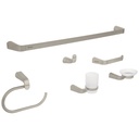 Juego de 6 accesorios para baño acabado satín, RIVIERA RIA-7000N