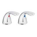 Juego de manerales de palanca p/lav-fregadero, cromo, AERO AEMM-02