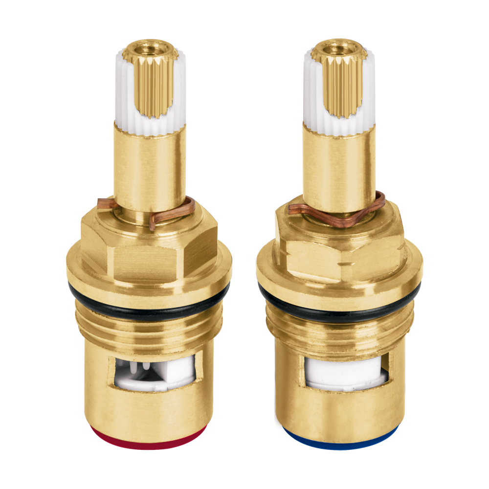 Juego de 2 cartuchos cerámicos de latón, FOSET RIVIERA CARCE-21