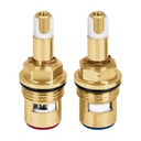 Juego de 2 cartuchos cerámicos de latón, FOSET RIVIERA CARCE-21