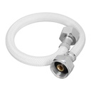 Manguera p/WC, vinilo blanco, 1/2' x 7/8', 35 cm FWC-35B