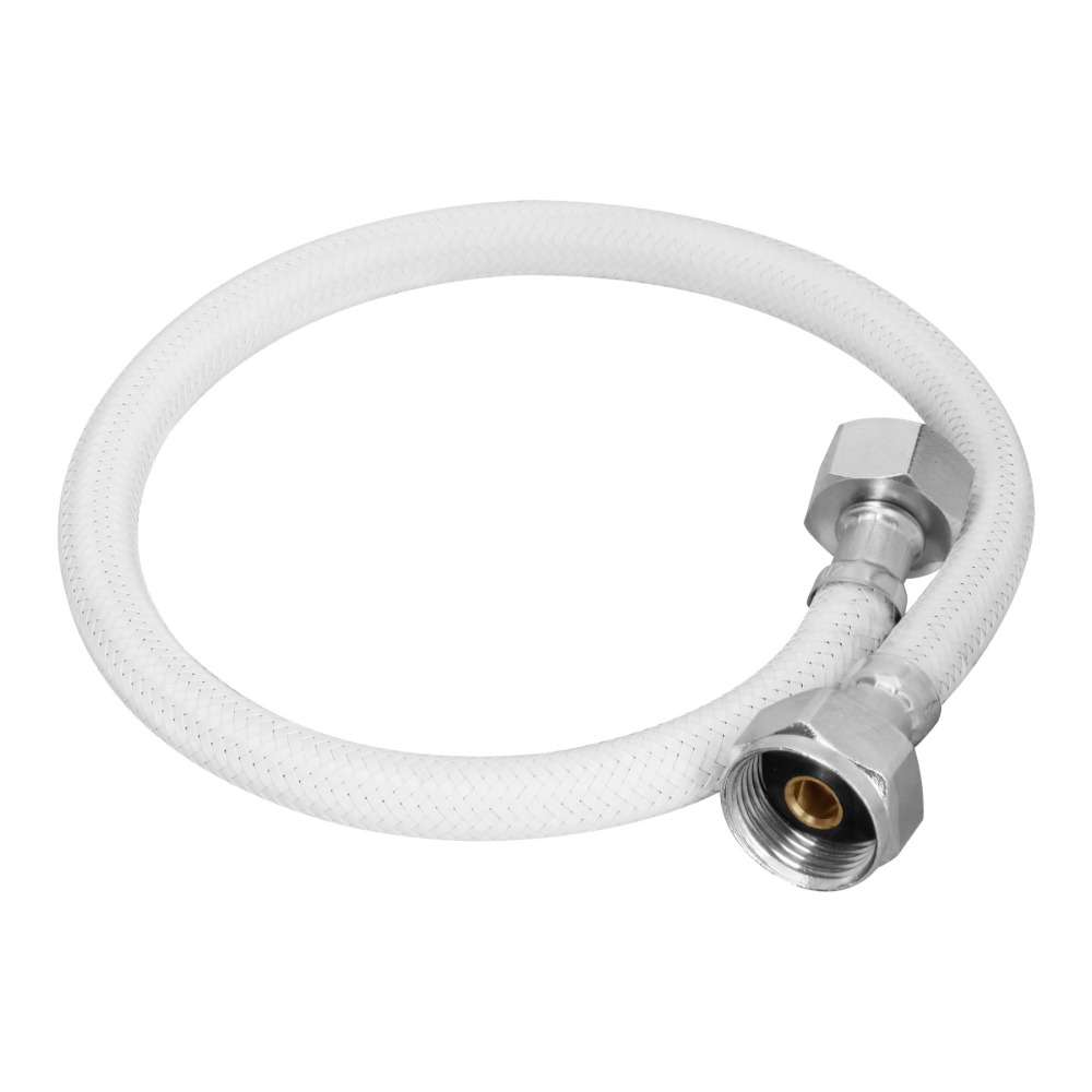 Manguera p/WC, vinilo blanco, 1/2' x 7/8', 50 cm FWC-50B