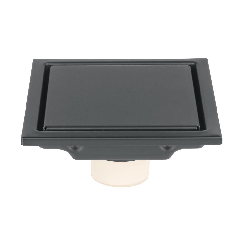 Resumidero reversible 4', anti olores, acero inox, negro, AQ RS-703M