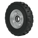 Rueda de hule sólido 6' para diablo, un balero, PRETUL RD-61