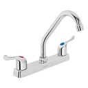 Mezcladora 8' fregadero, ABS, cuello corto, palanca, BASIC FP-317P