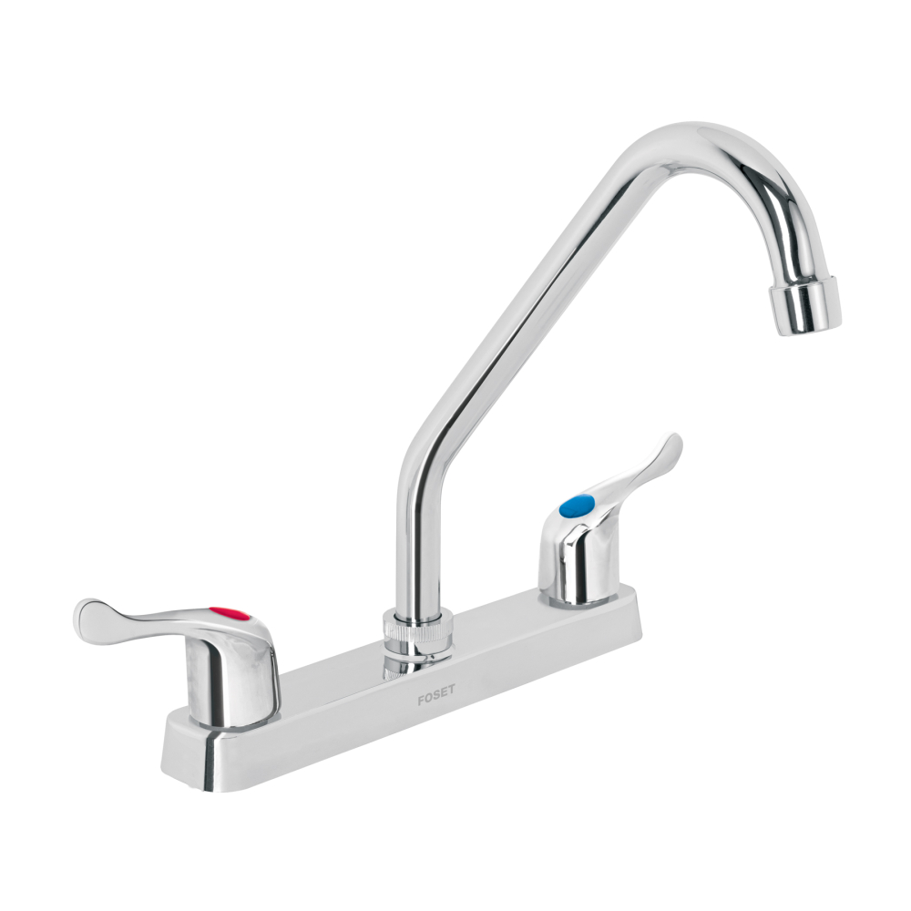 Mezcladora 8' fregadero, ABS, cuello largo, palanca, BASIC FP-318P