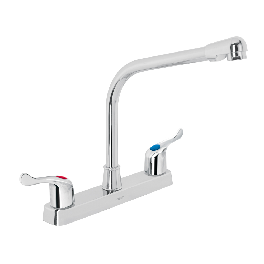 Mezcladora 8' fregadero, ABS, cuello cobra, palanca, BASIC FP-319P