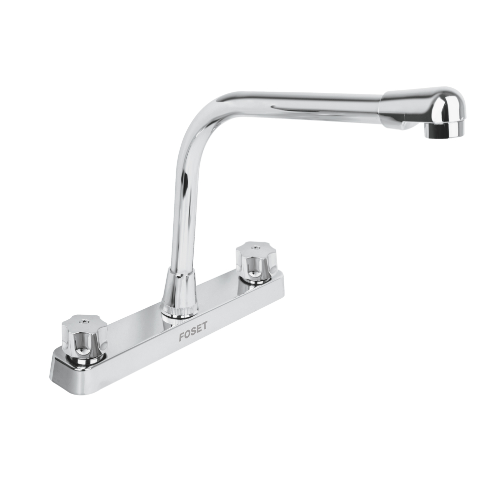 Mezcladora 8' fregadero, ABS, cuello cobra, hexagonal, BASIC FP-319