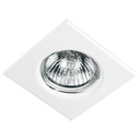 Luminario cuadrado blanco spot fijo, lámpara no incluida EMP-110S