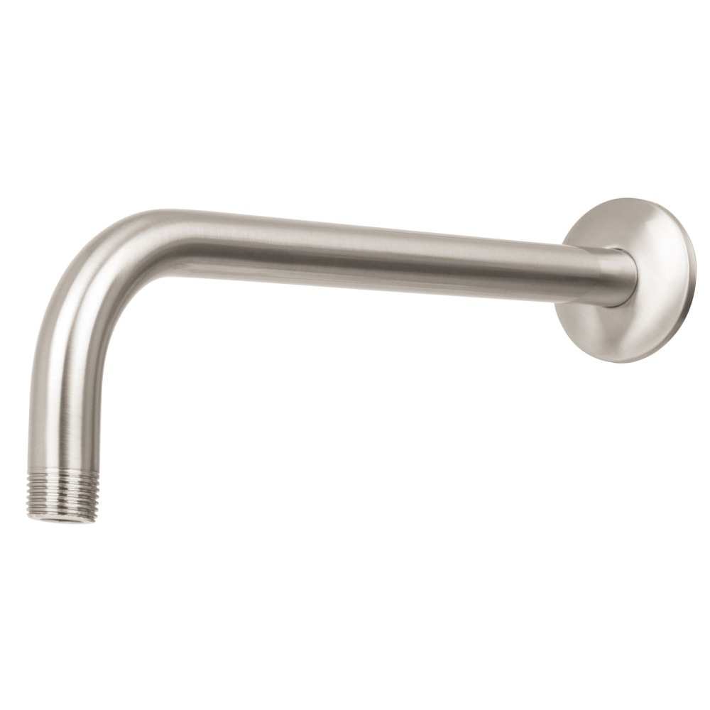 Brazo y chapetón para regadera, 30 cm, satín, ELEMENT BCH-700N