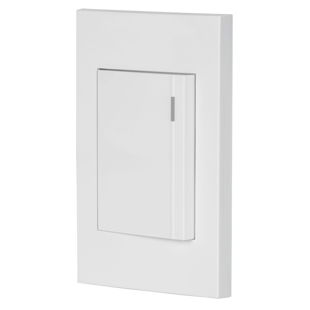 Placa armada 1 interruptor, 3 módulos, Española, blanco PA-APSE3-EB