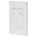 Placa armada 1 interruptor, 3 módulos, Española, blanco PA-APSE3-EB