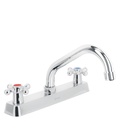 Mezcladora 8' fregadero cromo, cuello corto, cruceta, BASIC F-317E