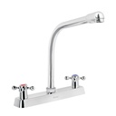Mezcladora 8' fregadero cromo, cuello cobra, cruceta, BASIC F-319E