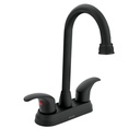 Mezcladora lavabo 4' negro, tipo bar, palanca, AQUA AQM-62M