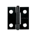 Bisagra rectangular 1 x 7/8', acero negro mate, HERMEX BR-106