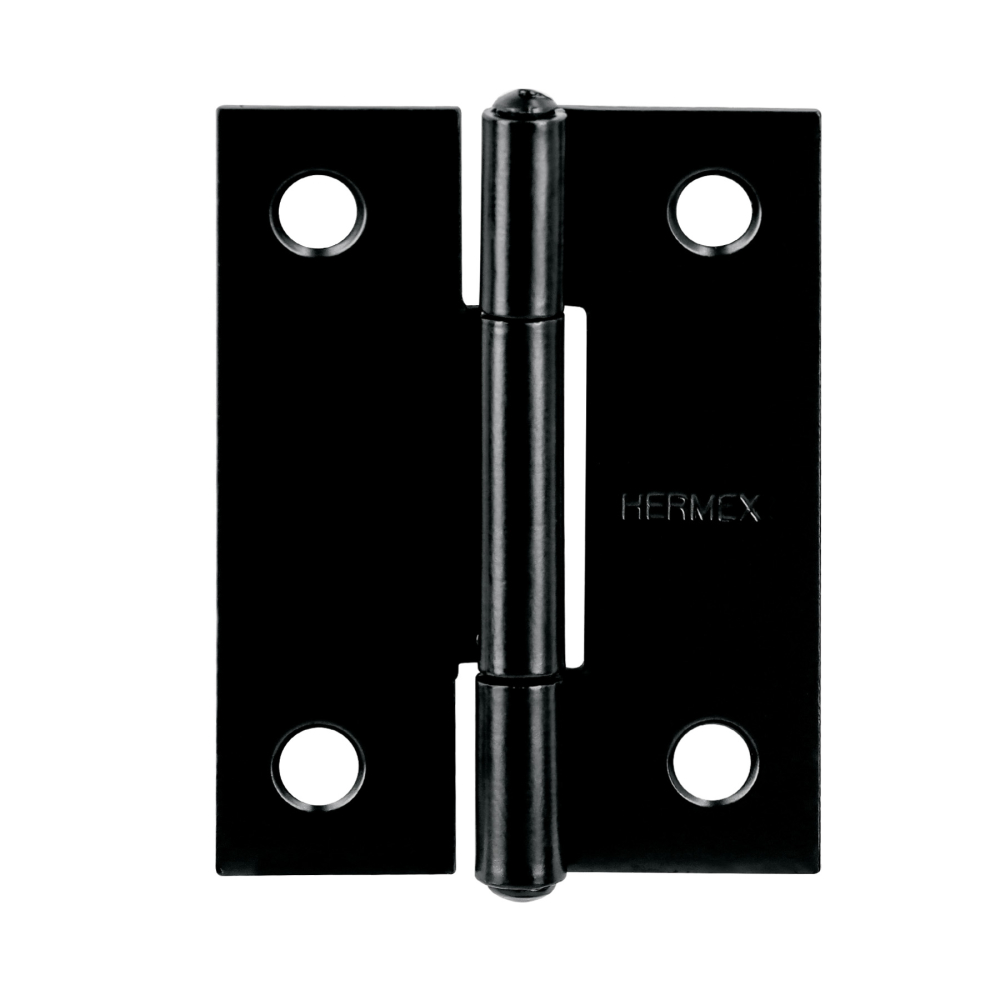 Bisagra rectangular 2 x 1-1/2', acero negro mate, HERMEX BR-206