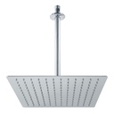 Regadera plato cuadrado 12' con brazo, cromo, FOSET RIVIERA R-312