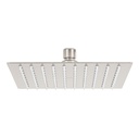 Regadera plato cuadrado 8' sin brazo, satín, FOSET RIVIERA R-308SN