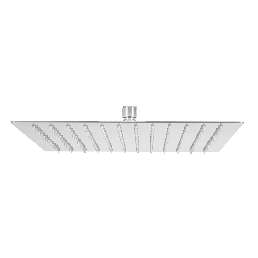 Regadera plato cuadrado 12' sin brazo, cromo, FOSET RIVIERA R-312S