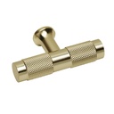 Perilla metálica estilo ' Segovia', latón brillante, HERMEX PER-132