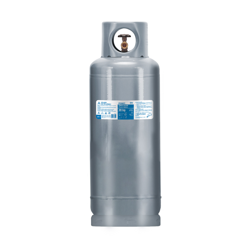 Cilindro portátil para gas LP, 20kg (44lb) FOSET CILG-20