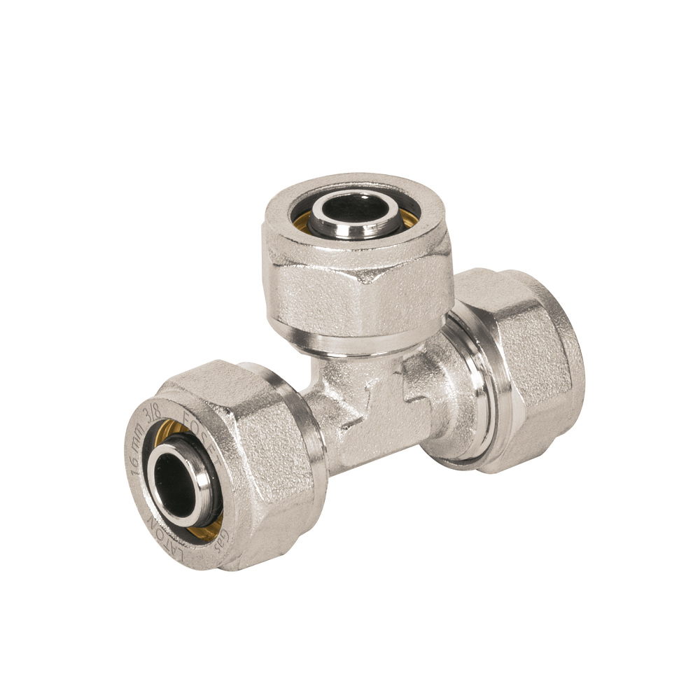 Tee para PEALPE, 3/8', FOSET PPG-38T