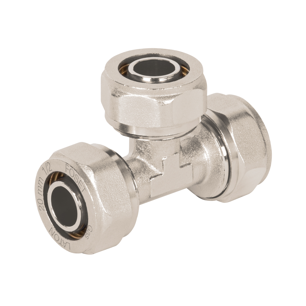 Tee para PEALPE, 1/2', FOSET PPG-12T