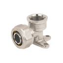 Codo oreja 90° para PEALPE, 1/2', con rosca hembra, FOSET PPG-12CH