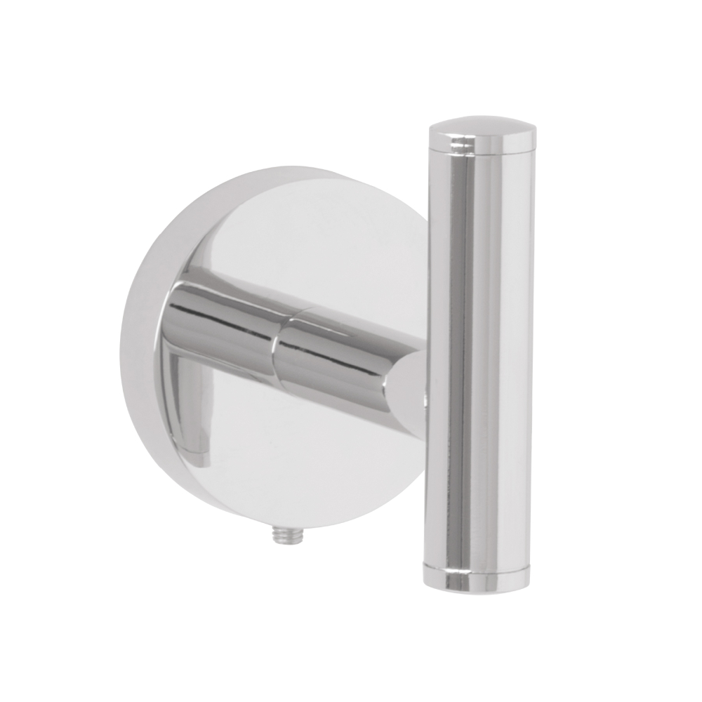 Gancho sencillo metálico acabado cromo, FOSET TÚBIG TBA-73