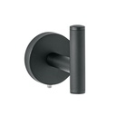 Gancho sencillo metálico acabado negro, FOSET TÚBIG TBA-73M