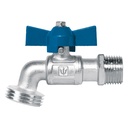 Llave esfera de latón 1/2', maneral corto, 130g, s/adaptador LLE-130LS