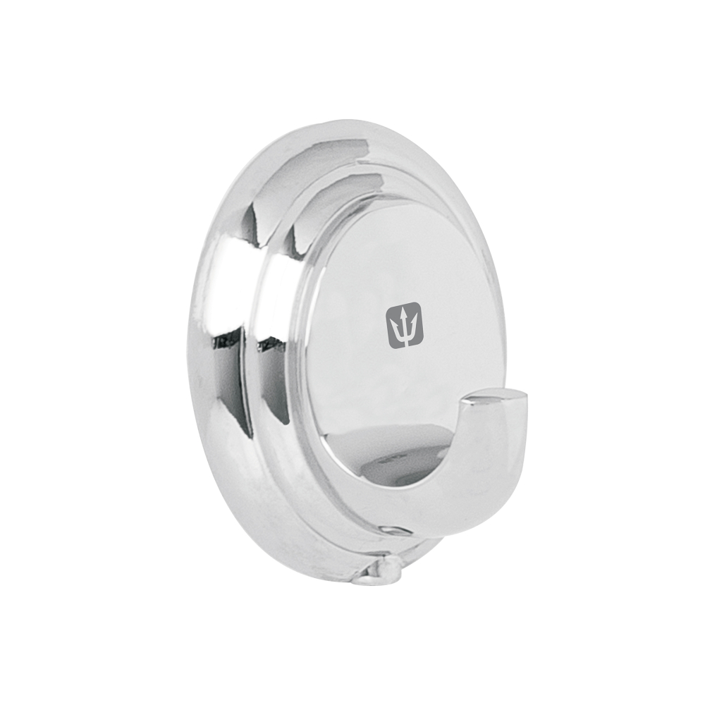 Gancho sencillo para toallas, cromo, FOSET AQUA AQA-83