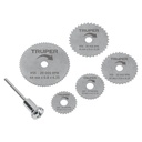 Kit de minidiscos sierra para herramienta rotativa, 5 piezas MOTO-5D