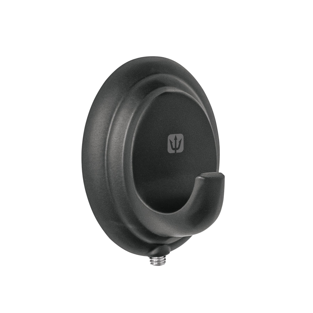 Gancho sencillo para toallas, negro, FOSET AQUA AQA-83M