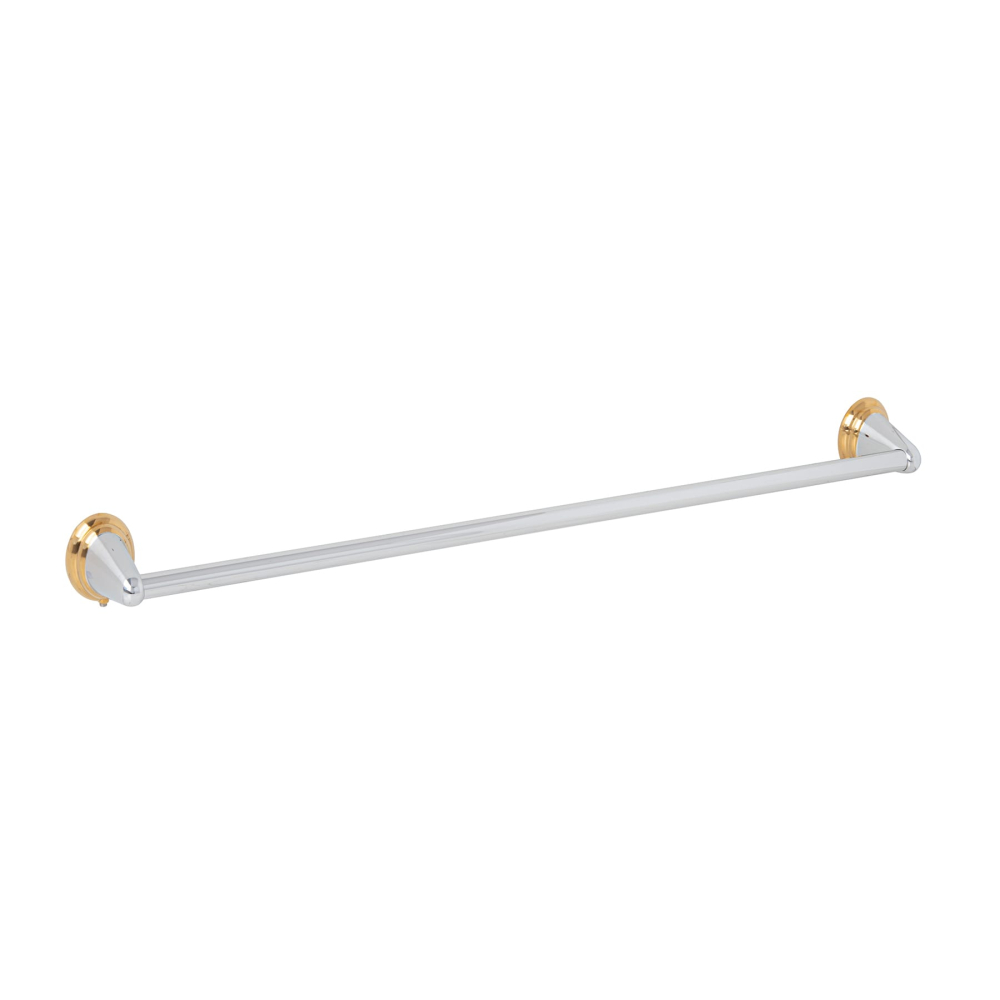 Toallero de barra largo, cromo-oro, FOSET AQUA AQA-86G
