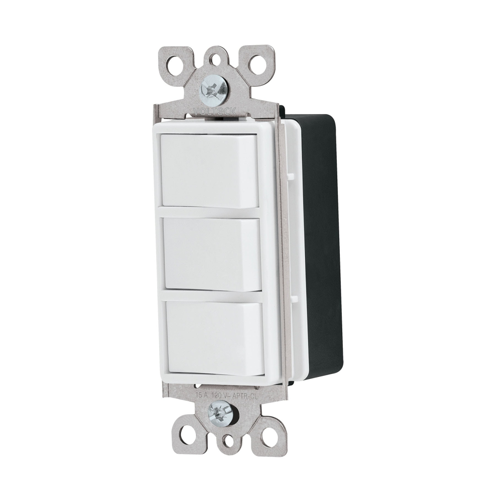 Interruptor triple, línea Classic, VOLTECK APTR-CL