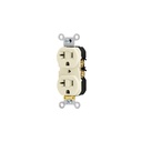 Contacto dúplex, 2 polos 3 hilos, 20 A, Standard, marfil CODO-MS