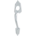 Chapetón metálico para puerta, acabado cromo mate MADE-3