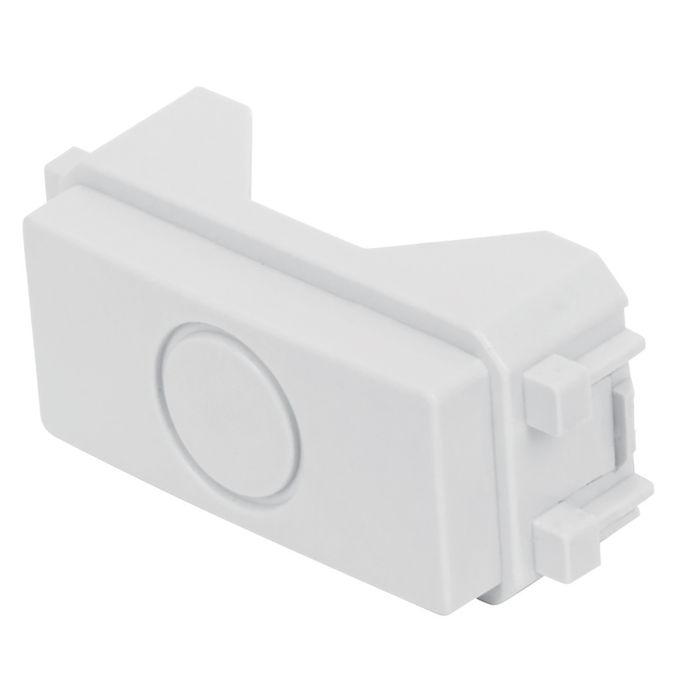 Módulo (tapón) ciego, línea Italiana, color blanco, Volteck TA-IB