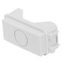 Módulo (tapón) ciego, línea Italiana, color blanco, Volteck TA-IB